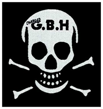 G.B.H. - GBH - Skull - Aufnäher / Patch