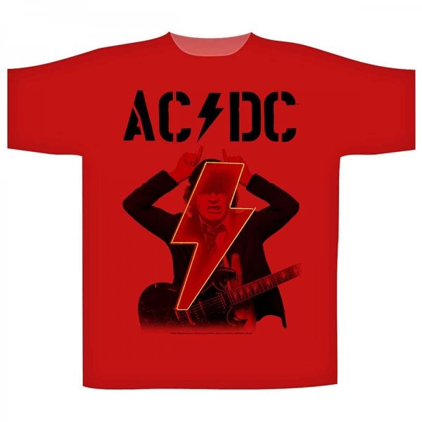 T-Shirt: AC/DC - Angus PWR UP Red