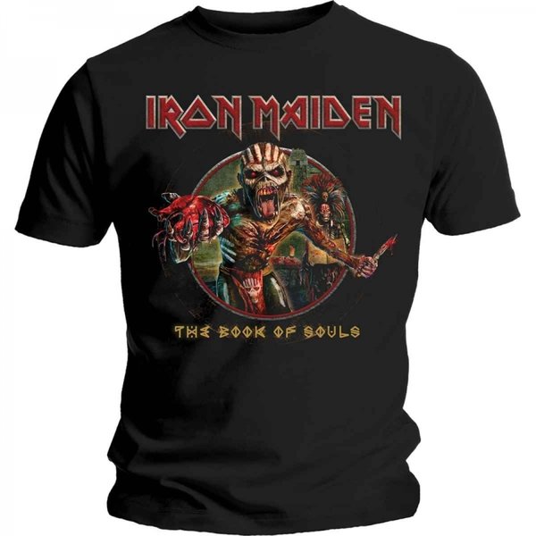 T-Shirt: Iron Maiden - Eddie's Heart - The book of souls