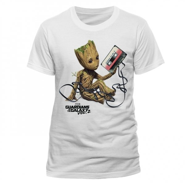 T-Shirt: Marvel - Guardians of the Galaxy Vol.2 - Groot & Tape