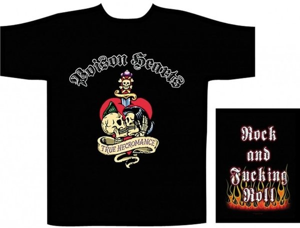 T-Shirt: Poison Hearts - True Necromance