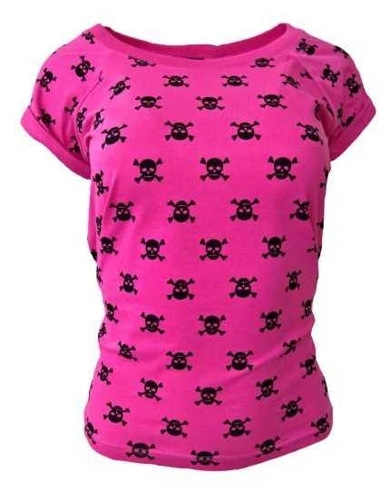 T-Shirt: Totenkopf Top Pink