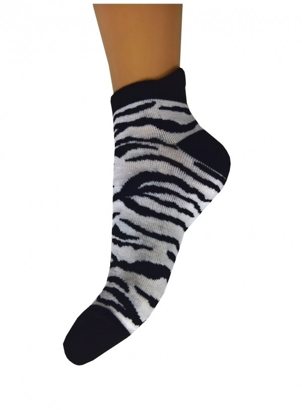 Sneaker Socken: Zebra