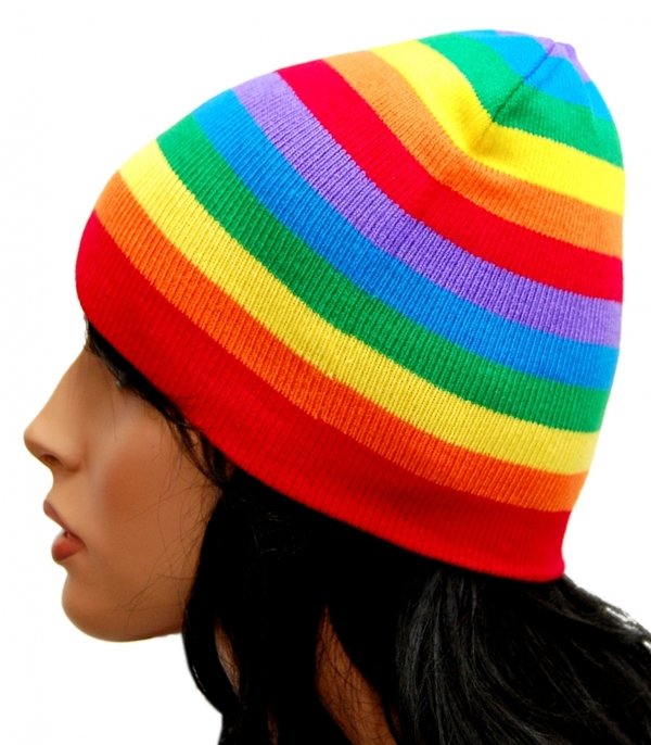 Mütze / Beanie: Regenbogen / Rainbow
