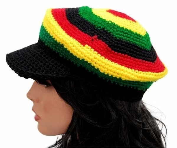 Mütze: Rasta Cap: Jamaican Beauty - Rastafari Dreadlock Mütze