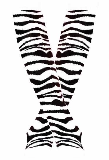 Armwärmer: Zebra Muster