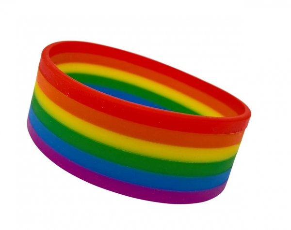 Silicone bracelet rainbow