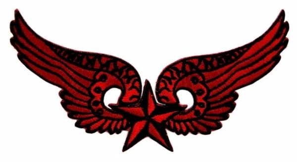 Rote Flügel / Nautic Wings / Nautic Star - Aufnäher / Patch