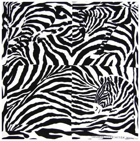 Bandana / Halstuch: Zebra s/w