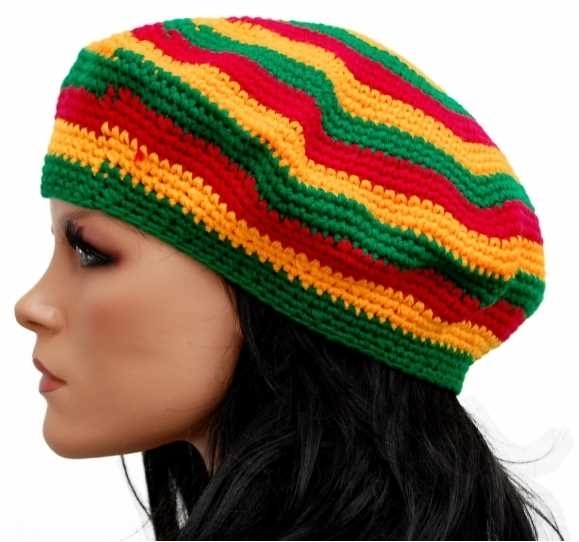 Mütze: Rasta Cap - The Balloon - Afrika / Jamaika - Dreadlock Mütze - Rastafari