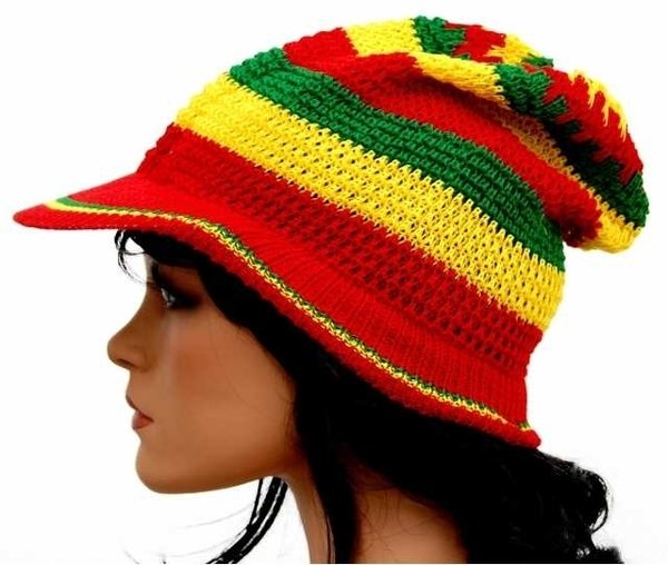 Mütze: Rasta Cap - The Big Bell - Afrika - Dreadlock Mütze - Rastafari