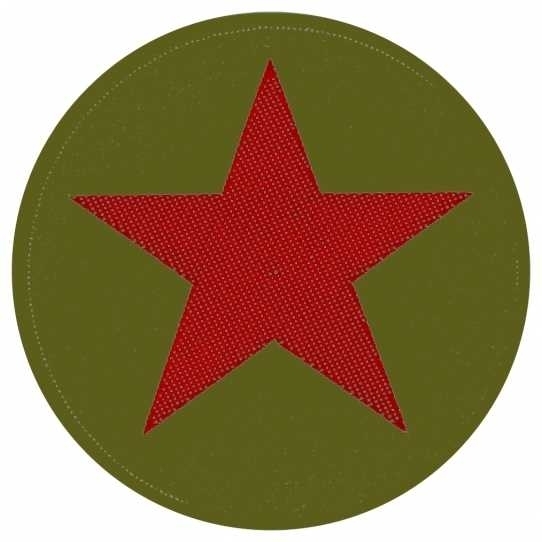 Red Star Khaki / roter Stern olive - Aufnäher / Patch