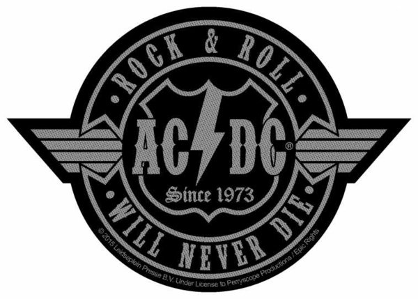 AC/DC - RocknRoll will never Die (Cutout) - Aufnäher / Patch