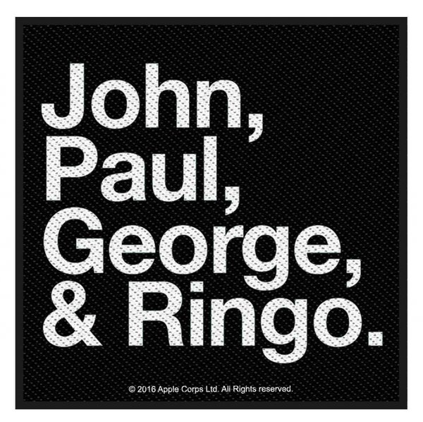 The Beatles - John - Paul - George & Ringo - Aufnäher / Patch