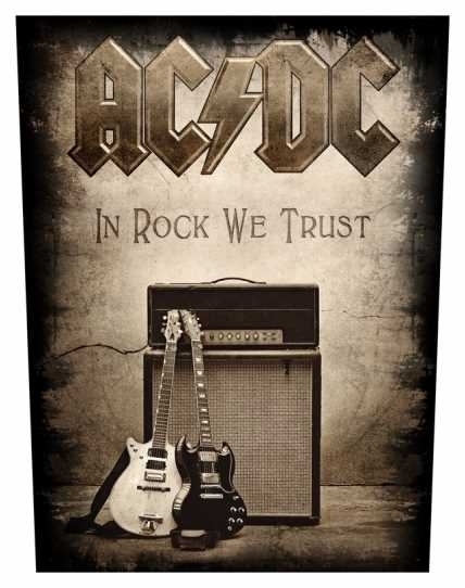 AC/DC - In Rock We Trust - Rückenaufnäher / Back patch / Aufnäher