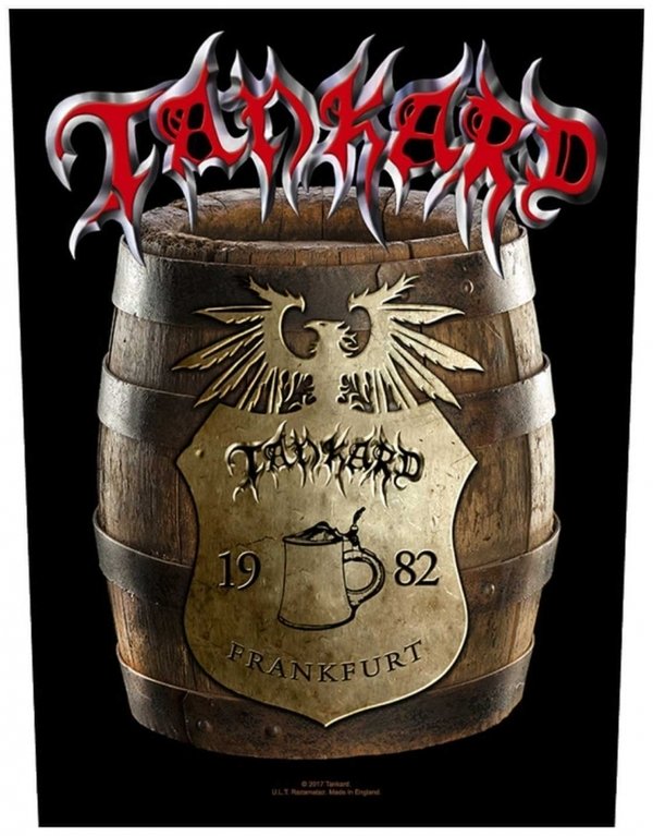 Tankard - Beer Barrel - Rückenaufnäher / Backpatch