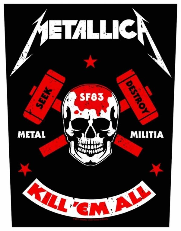 Metallica - Metal Militia - Rückenaufnäher / Back patch / Aufnäher