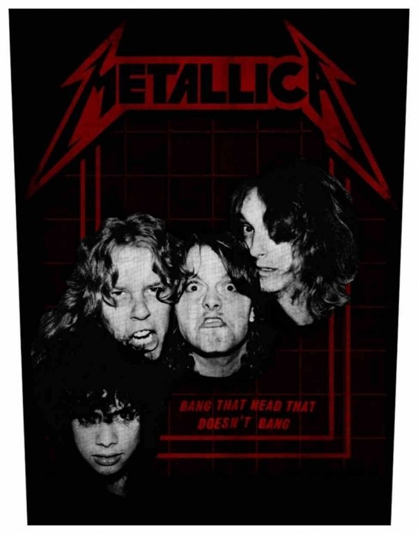Metallica - Bang That Head - Rückenaufnäher / Back patch / Aufnäher