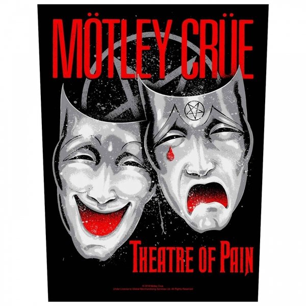 Mötley Crüe - Theatre of pain - Rückenaufnäher / Back patch / Aufnäher