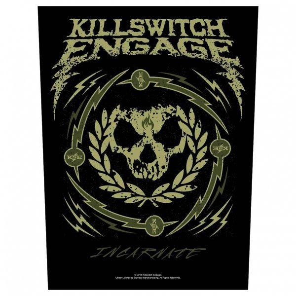 Killswitch - Engage 'Skull Wreath' - Rückenaufnäher / Back patch / Aufnäher