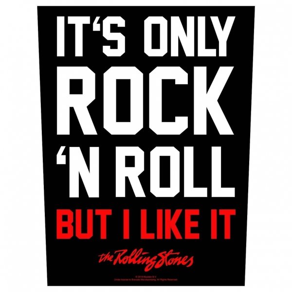 Rolling Stones - 'Its only rock ´n roll' - Rückenaufnäher / Back patch / Aufnäher