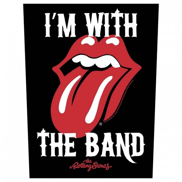 Rolling Stones - 'I´m with the band' - Rückenaufnäher / Backpatch