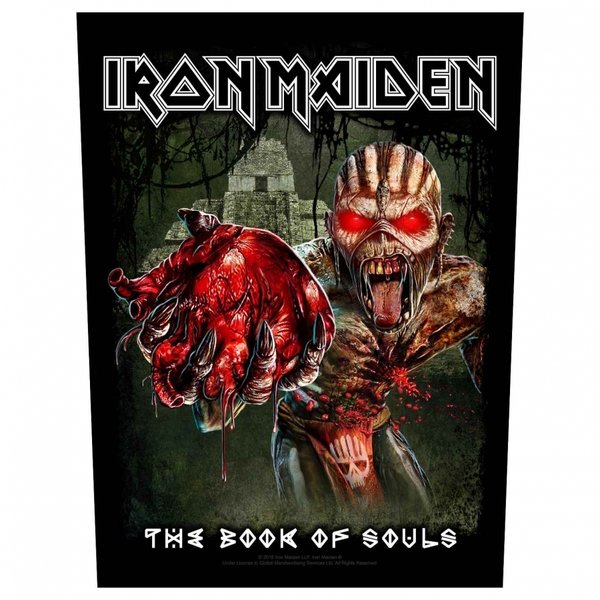 Iron Maiden - 'Eddie´s Heart' - Rückenaufnäher / Backpatch