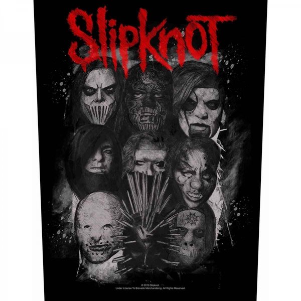 Slipknot - We Are Not Your Kind Masks - Rückenaufnäher / Backpatch