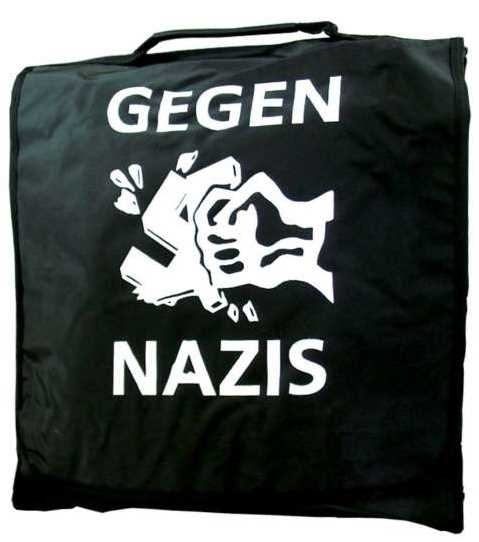 LP Schallplatten 12" Tasche - Gegen Nazis