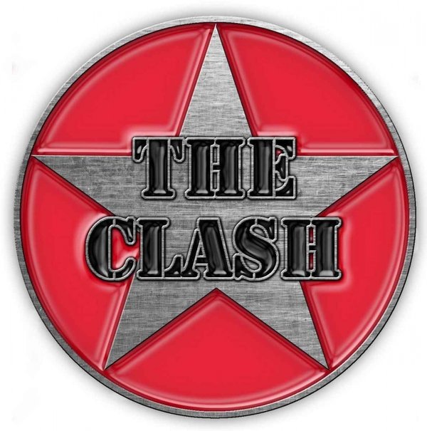 Anstecker / Pin: Metall - The Clash - Military Stern Logo