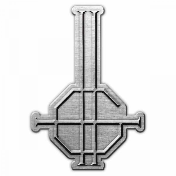 Anstecker / Pin: Metall - Ghost - Grucifix / Kreuz