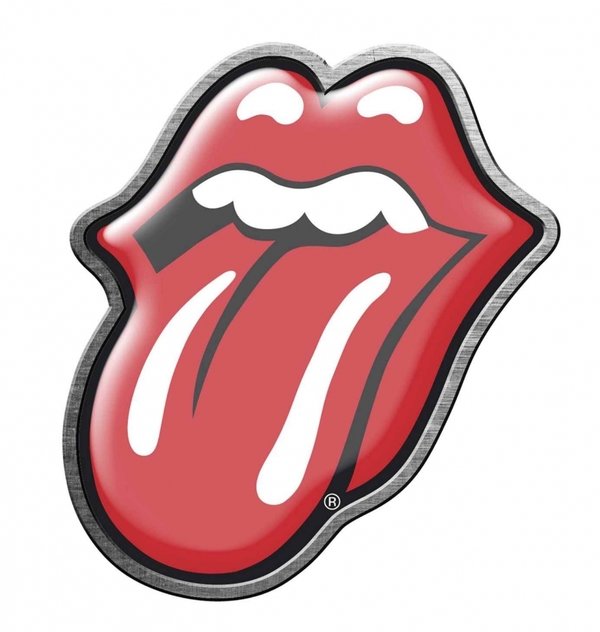 Anstecker Pin: Metall - Rolling Stones  -'Tongue' / Zunge