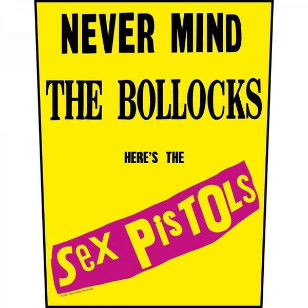 Sex Pistols - Never Mind The Bollocks - Rückenaufnäher / Back patch / Aufnäher