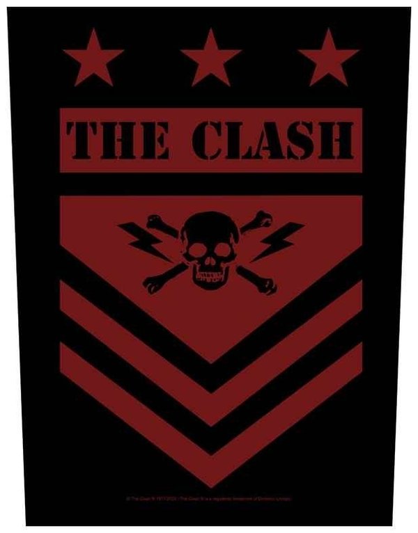 The Clash - Military Shield - Rückenaufnäher / Back patch / Aufnäher