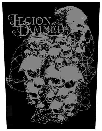 Legion Of The Damned - Skulls - Rückenaufnäher / Backpatch
