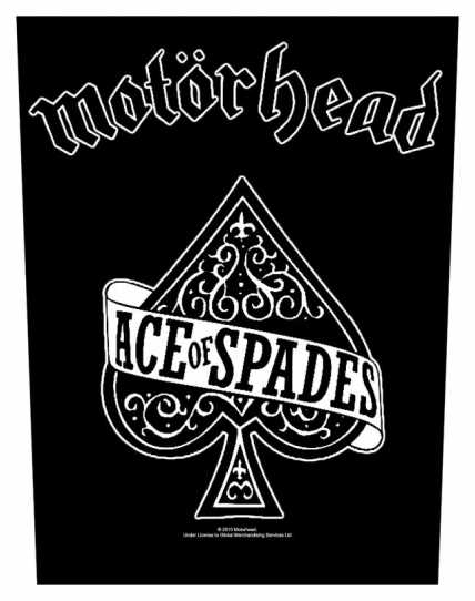 Motörhead - Ace Of Spades - Rückenaufnäher / Back patch / Aufnäher