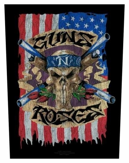 Guns N Roses - Flag - Rückenaufnäher / Back patch / Aufnäher