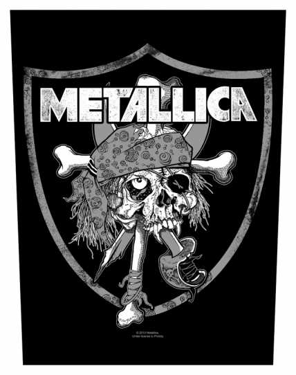 Metallica - Raiders Skull - Rückenaufnäher / Back patch / Aufnäher