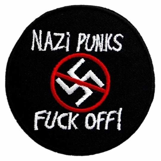 Gegen Nazis - Nazi Punks Fuck Off! - Aufnäher / Patch