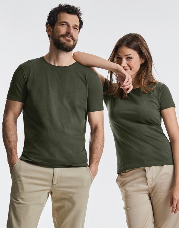 Männer T-Shirt: Pure Organic - Bio Baumwolle - Russell