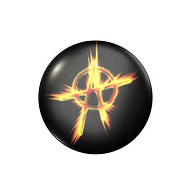 Anarchie Feuer - 2,3 cm - Anstecker / Button