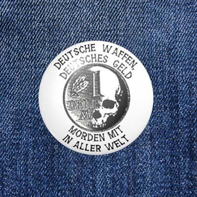 Deutsche Waffen - deutsches Geld … - 2,3 cm - Anstecker / Button / Pin