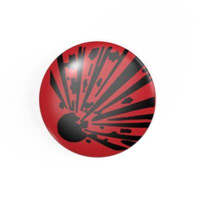 Explosive / Explosion - 2.3 cm - Button / Badge / Pin