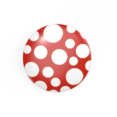 Fly agaric - pattern - 2.3 cm - Button / Badge / Pin