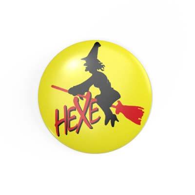 HEXE - 2,3 cm - Anstecker / Button / Pin