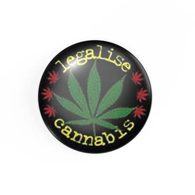 legalise cannabis - Hanf - 2,3 cm - Anstecker / Button / Pin