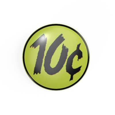 10 Cent - 2,3 cm - Anstecker / Button / Pin