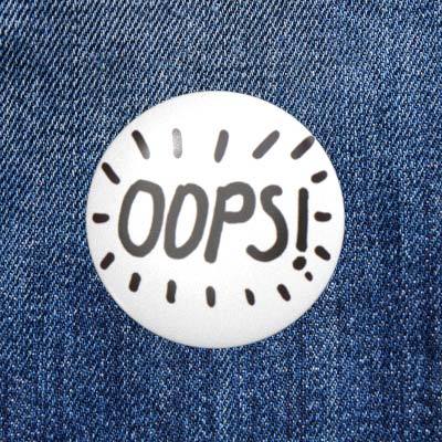 OOPS! - Comic - 2,3 cm - Anstecker / Button
