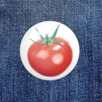 Tomate - 2,3 cm - Anstecker / Button