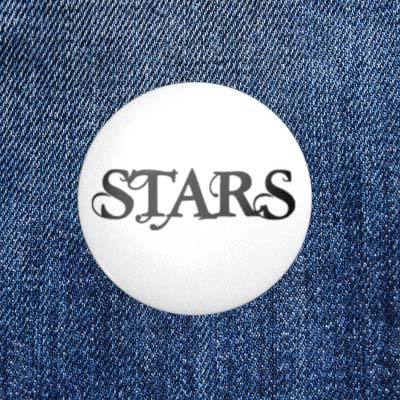 STARS - 2.3 cm - Button / Badge / Pin